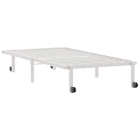 vidaXL Giroletto senza Materasso Pieghevole Bianco 90x200 cm Acciaio