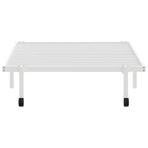 vidaXL Giroletto senza Materasso Pieghevole Bianco 107x203 cm Acciaio
