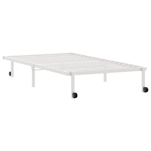 vidaXL Giroletto senza Materasso Pieghevole Bianco 107x203 cm Acciaio