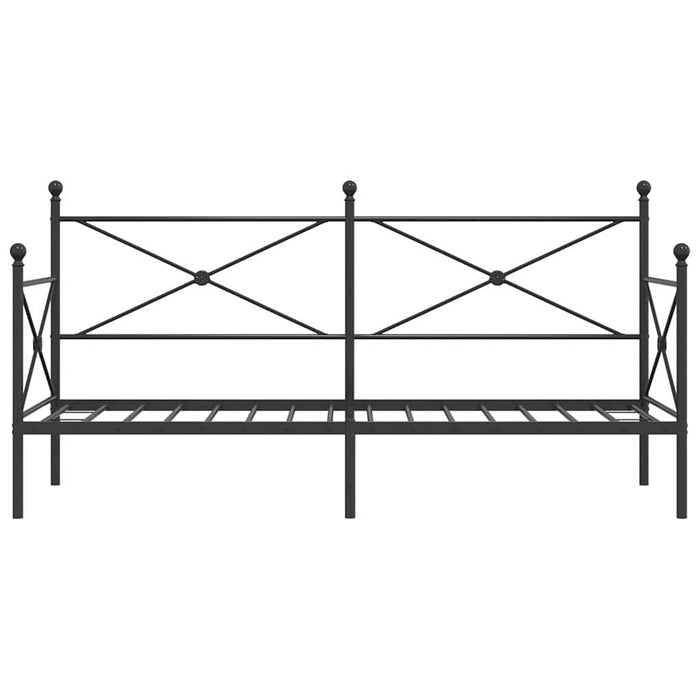 vidaXL Dormeuse senza Materasso Nero 75x190 cm in Acciaio