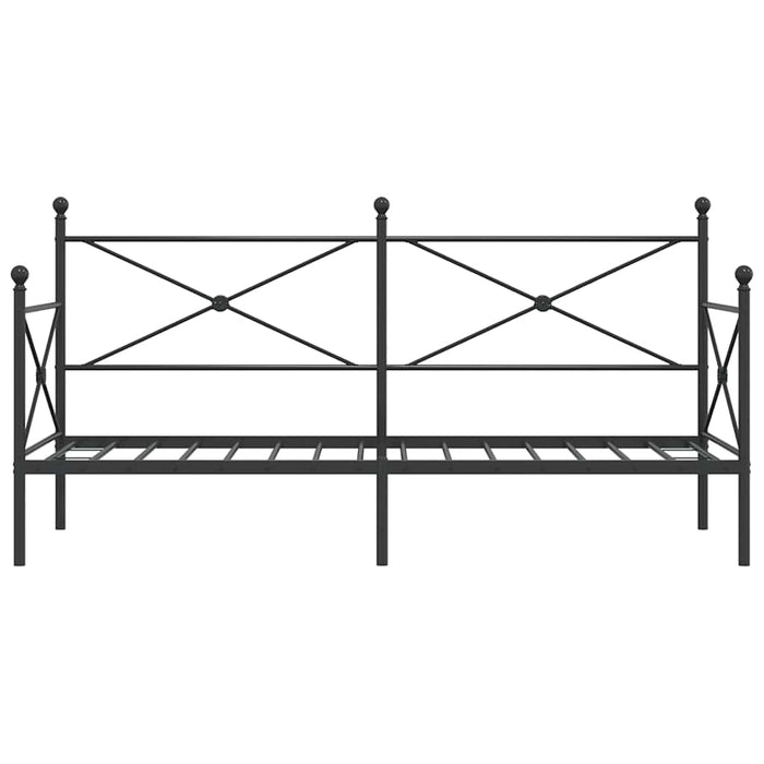 vidaXL Dormeuse senza Materasso Nero 90x190 cm in Acciaio