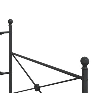 Dormeuse senza Materasso Nero 100x190 cm in Acciaio 4104669