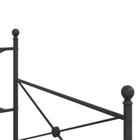 Dormeuse senza Materasso Nero 107x203 cm in Acciaio 4104671