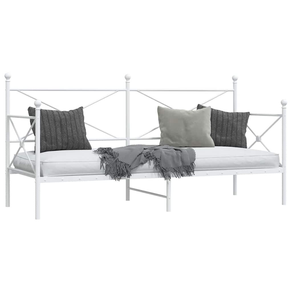 Dormeuse senza Materasso Bianco 75x190 cm in Acciaio 4104679