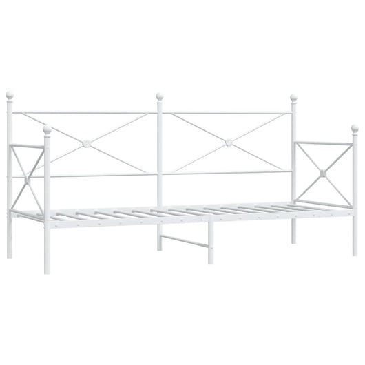 Dormeuse senza Materasso Bianco 80x200 cm in Acciaio 4104680