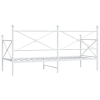 Dormeuse senza Materasso Bianco 80x200 cm in Acciaio