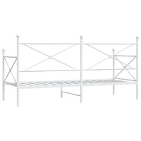 Dormeuse senza Materasso Bianco 90x200 cm in Acciaio 4104682