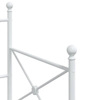 Dormeuse senza Materasso Bianco 90x200 cm in Acciaio 4104682