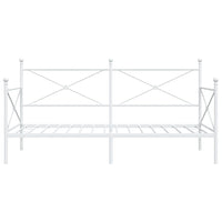 Dormeuse senza Materasso Bianco 100x200 cm in Acciaio 4104684