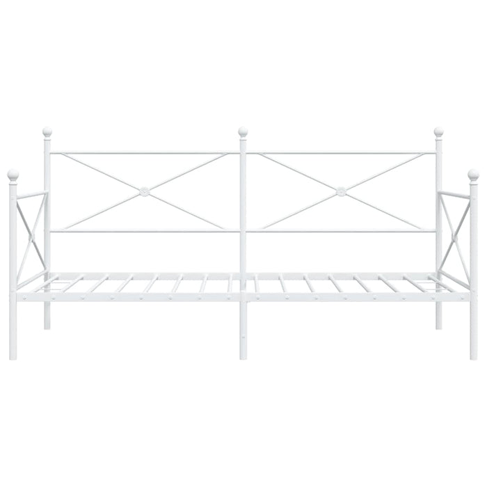 Dormeuse senza Materasso Bianco 100x200 cm in Acciaio 4104684