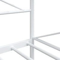 vidaXL Dormeuse senza Materasso Bianco 100x200 cm in Acciaio