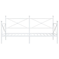 Dormeuse senza Materasso Bianco 107x203 cm in Acciaio 4104685