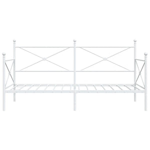 Dormeuse senza Materasso Bianco 107x203 cm in Acciaio 4104685
