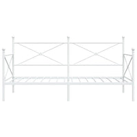 Dormeuse senza Materasso-Divano Letto-Struttura Letto Bianco 107x203 cm in Acciaio