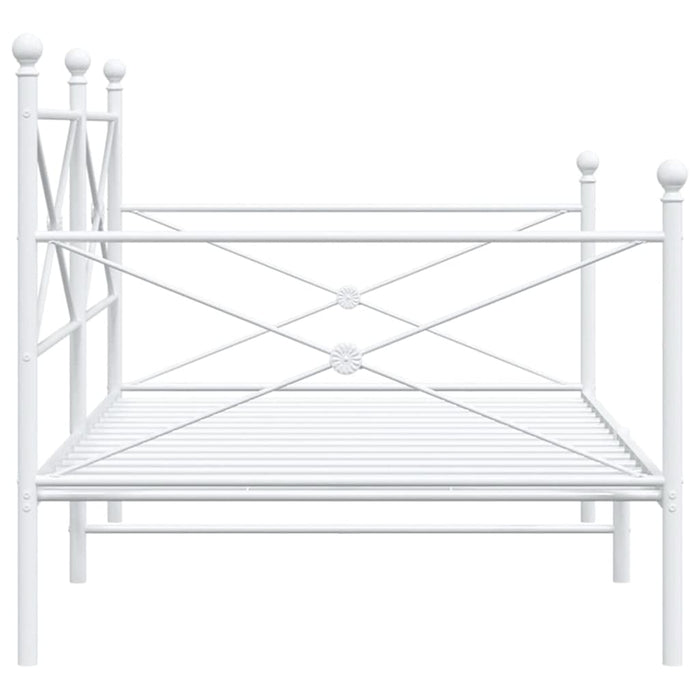 Dormeuse senza Materasso Bianco 107x203 cm in Acciaio 4104685