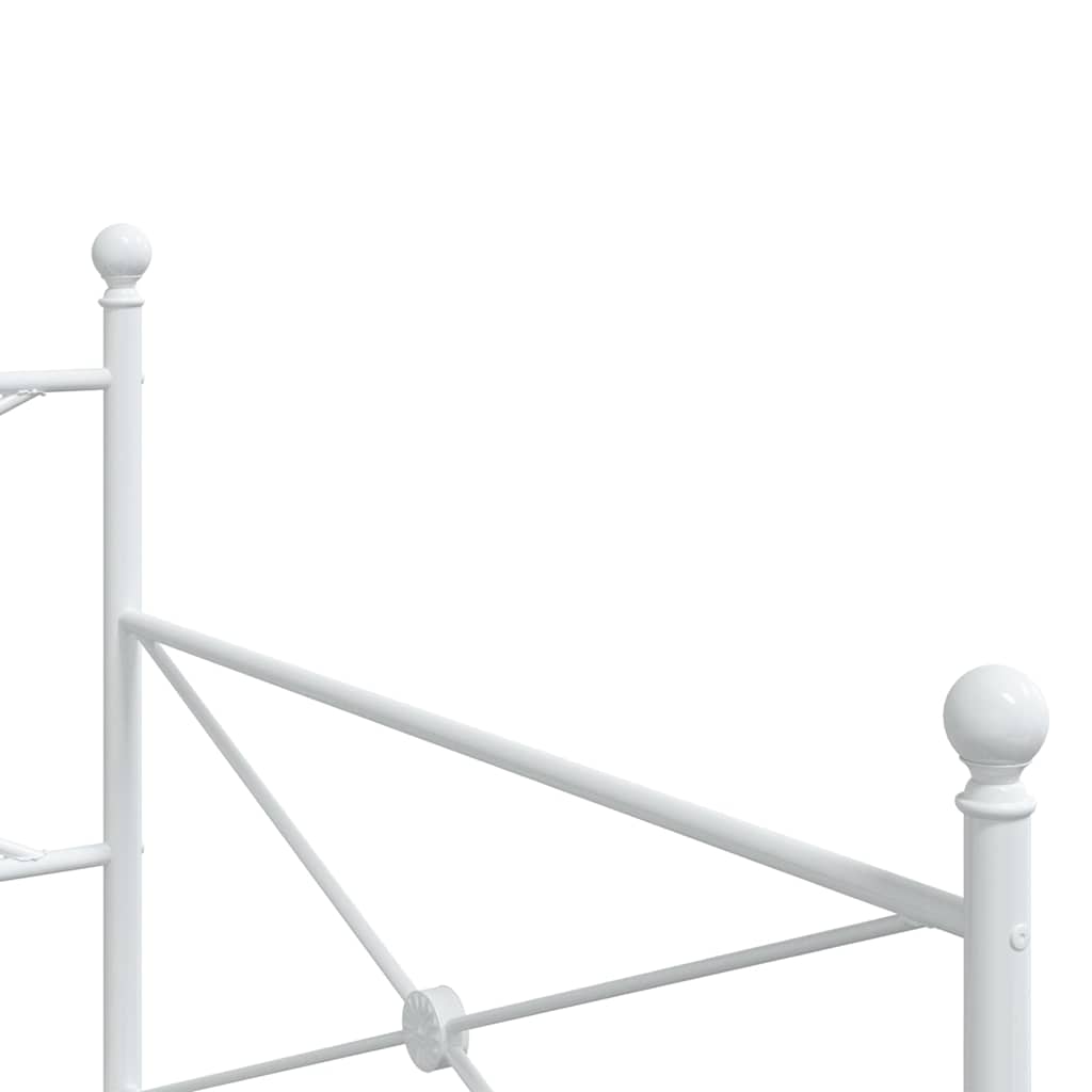 Dormeuse senza Materasso Bianco 107x203 cm in Acciaio 4104685