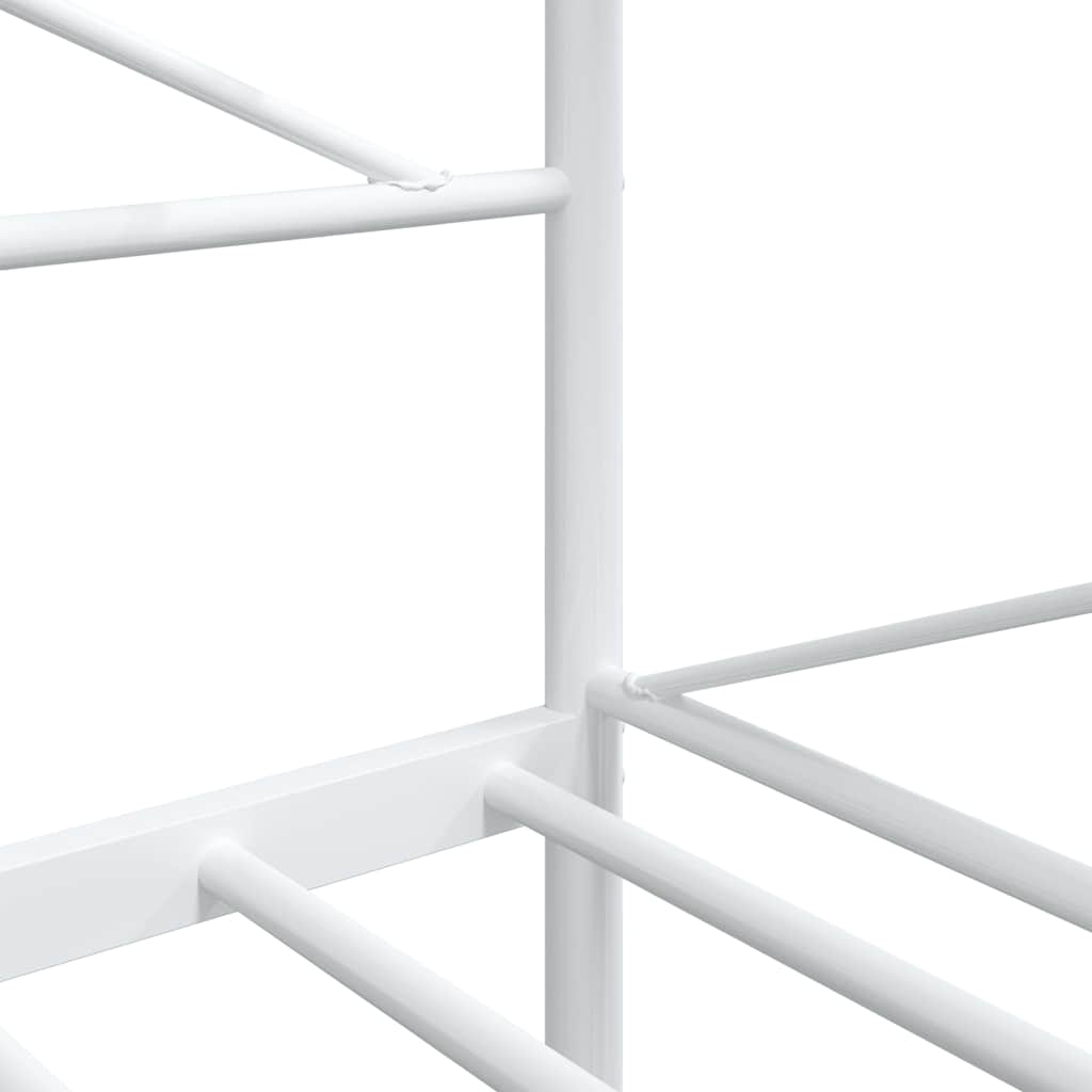 vidaXL Dormeuse senza Materasso Bianco 107x203 cm in Acciaio