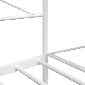 vidaXL Dormeuse senza Materasso Bianco 107x203 cm in Acciaio