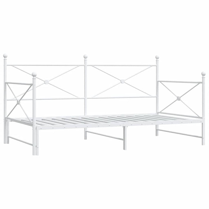 vidaXL Divano Letto Estraibile senza Materasso 100x190 cm in Acciaio