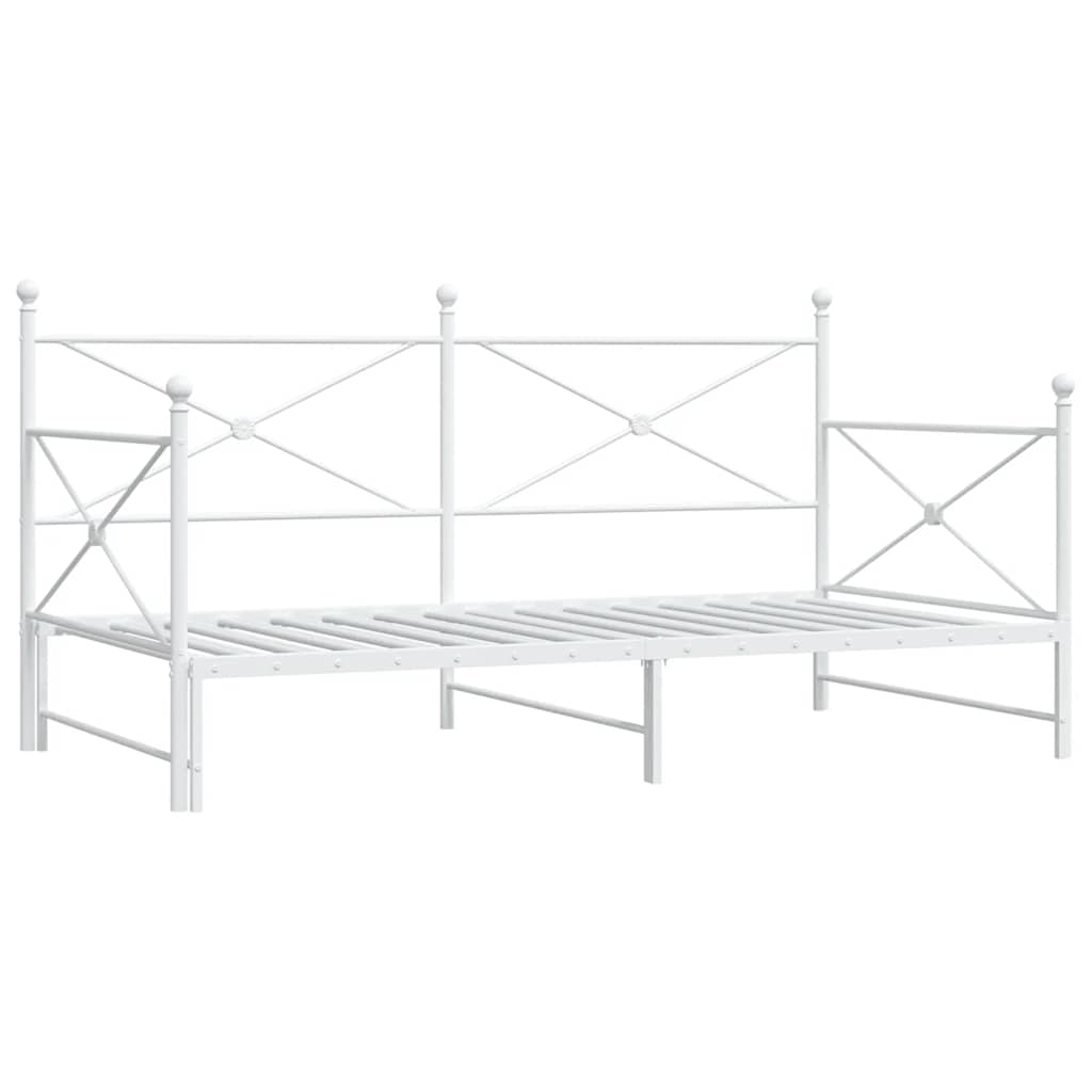 Divano Letto Estraibile senza Materasso 100x190 cm in Acciaio 4104690