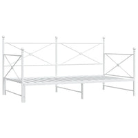 Divano Letto Estraibile senza Materasso 100x190 cm in Acciaio 4104690