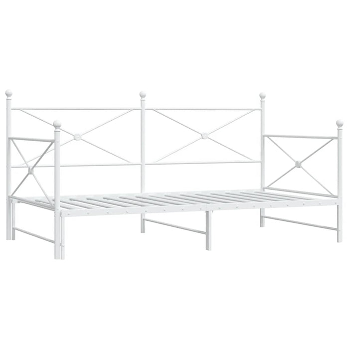 Divano Letto Estraibile senza Materasso 100x190 cm in Acciaio 4104690