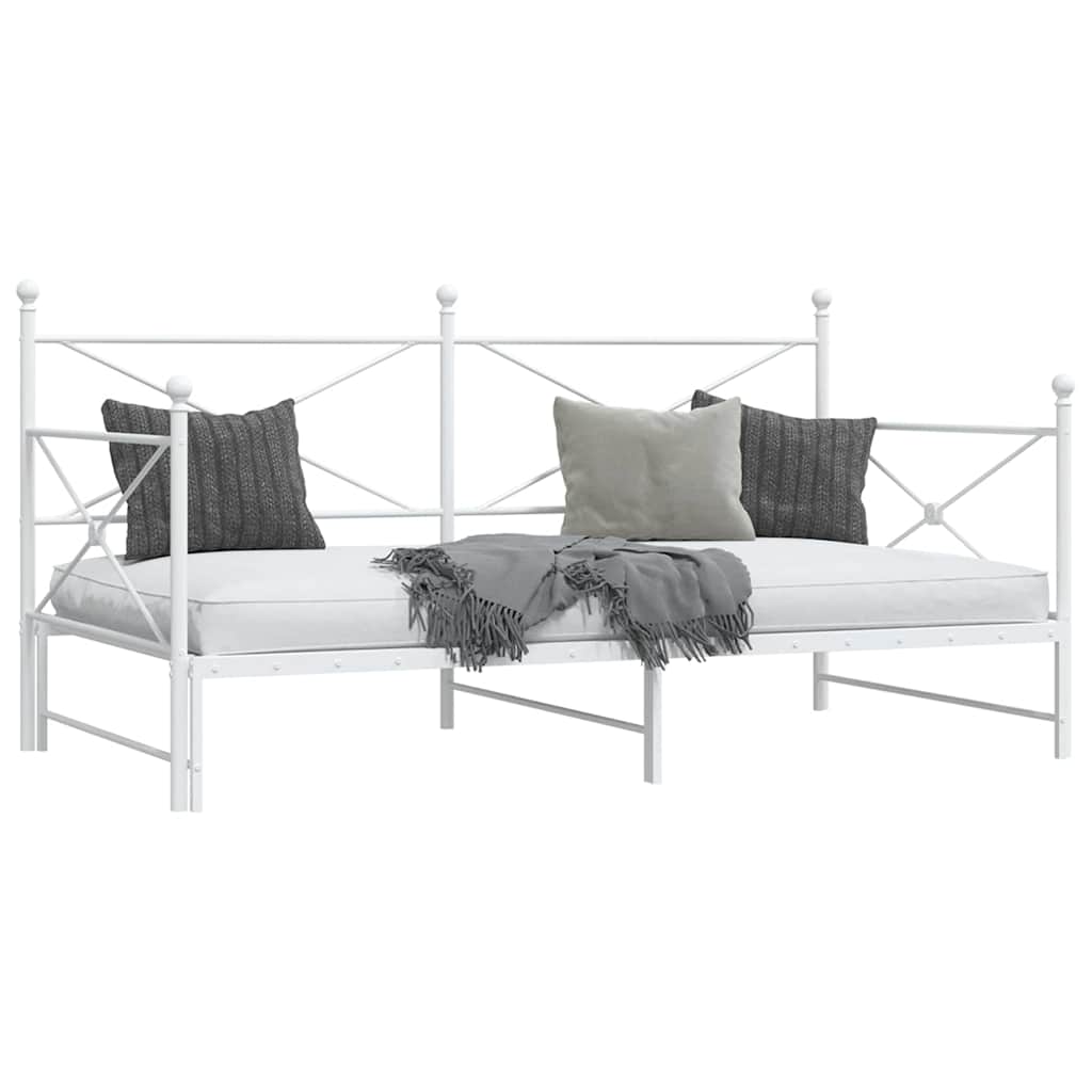 vidaXL Divano Letto Estraibile senza Materasso 100x190 cm in Acciaio