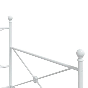 vidaXL Divano Letto Estraibile senza Materasso 100x190 cm in Acciaio