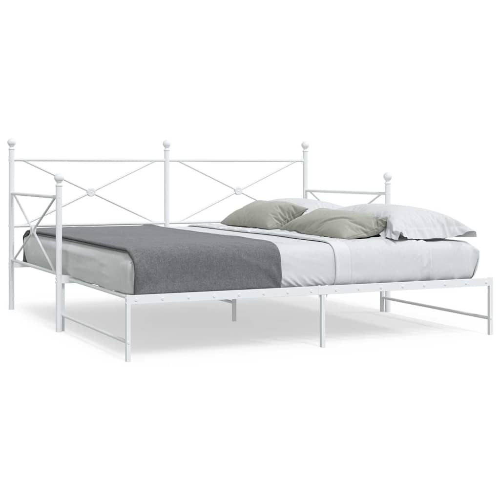 Divano Letto Estraibile senza Materasso 100x190 cm in Acciaio 4104690