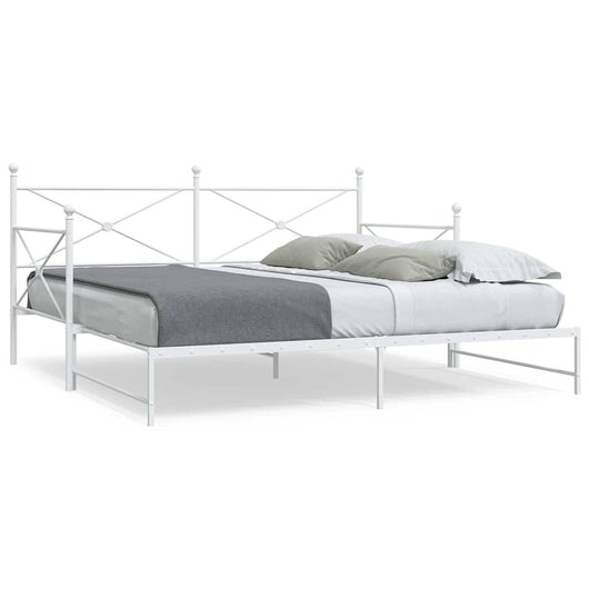 Divano Letto Estraibile senza Materasso 100x190 cm in Acciaio 4104690