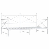vidaXL Divano Letto Estraibile senza Materasso 100x200 cm in Acciaio