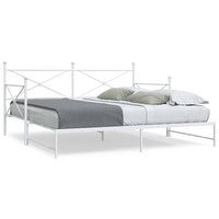 vidaXL Divano Letto Estraibile senza Materasso 100x200 cm in Acciaio
