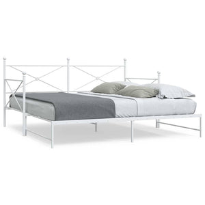vidaXL Divano Letto Estraibile senza Materasso 100x200 cm in Acciaio