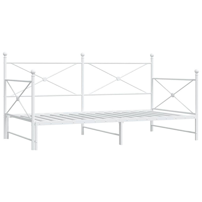 vidaXL Divano Letto Estraibile senza Materasso 107x203 cm in Acciaio