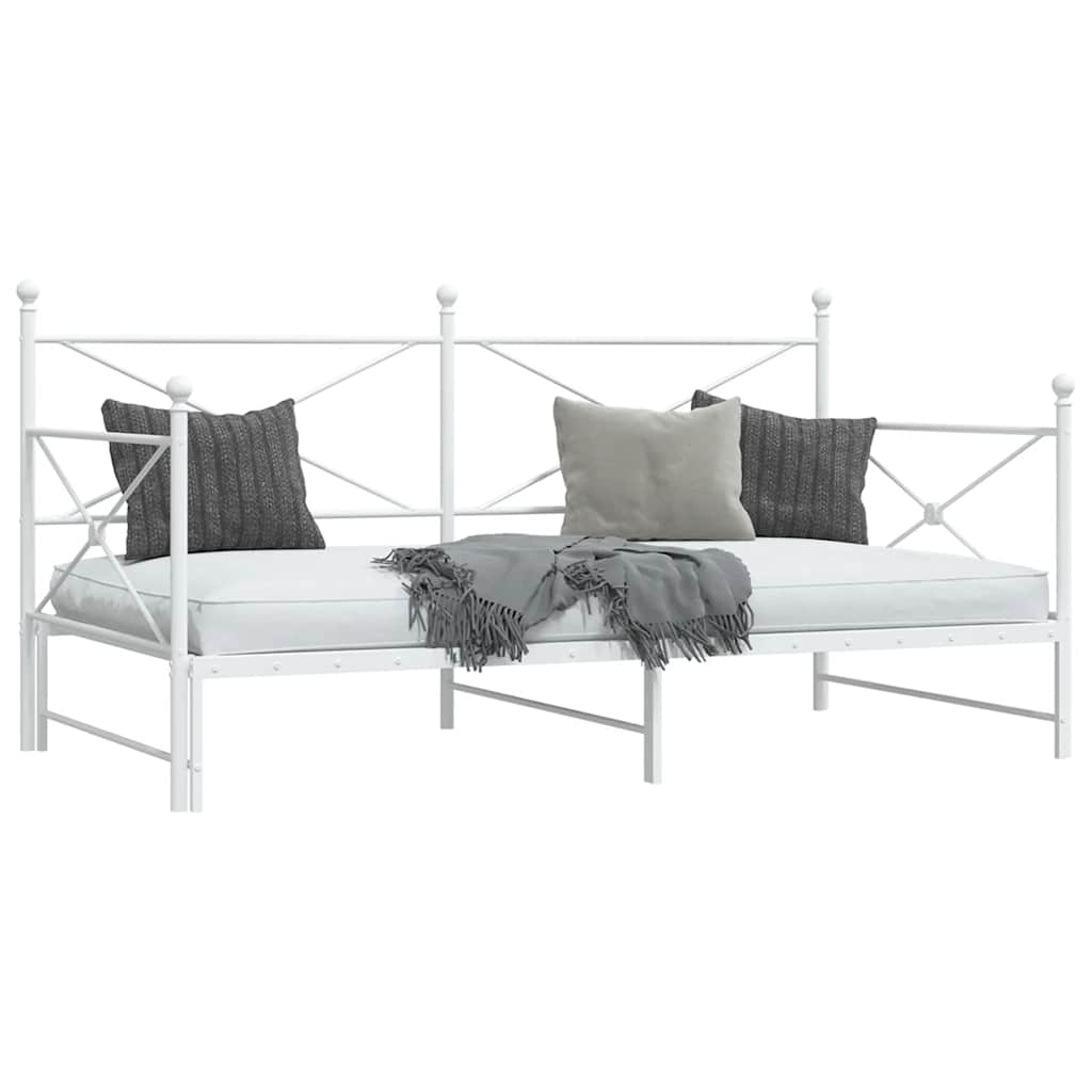vidaXL Divano Letto Estraibile senza Materasso 107x203 cm in Acciaio