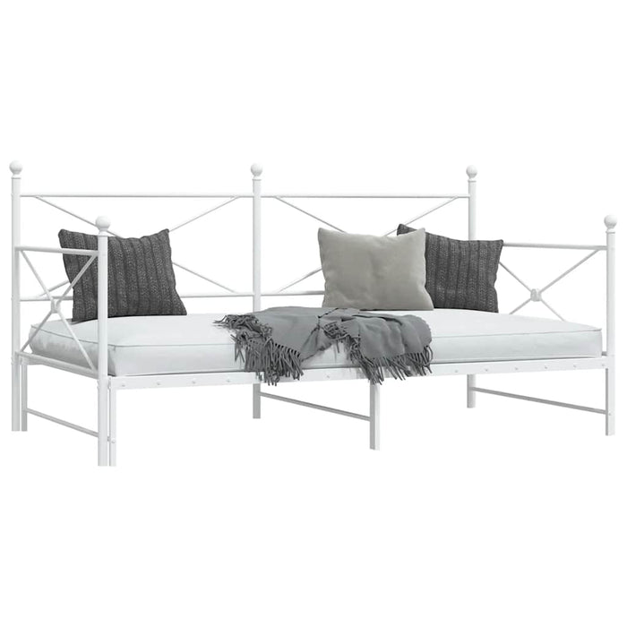 vidaXL Divano Letto Estraibile senza Materasso 107x203 cm in Acciaio