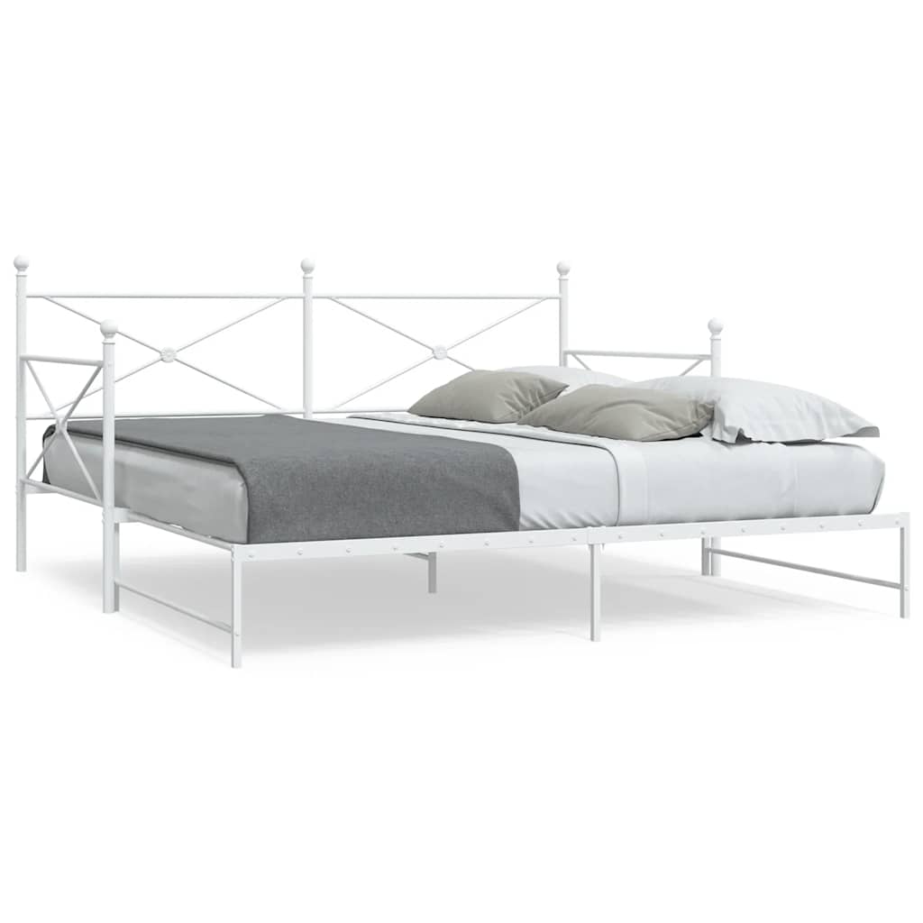 Divano Letto Estraibile senza Materasso 107x203 cm in Acciaio 4104692