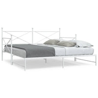 vidaXL Divano Letto Estraibile senza Materasso 107x203 cm in Acciaio