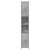 Set Mobili da Bagno 3 pz Grigio Cemento in Legno Multistrato 3324853