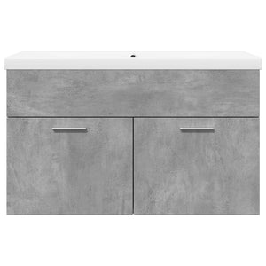 Mobile da Bagno con Lavabo Integrato Grigio Cemento