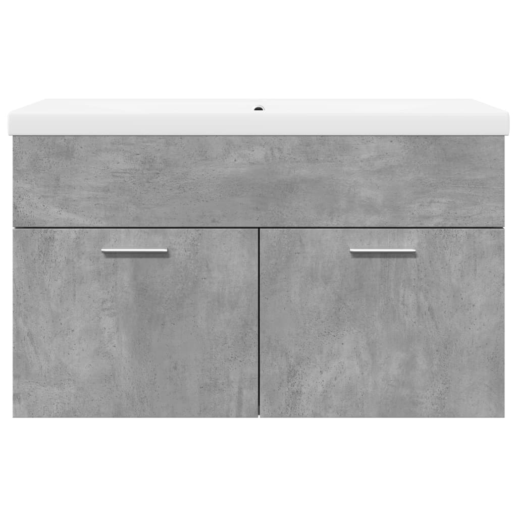 Mobile da Bagno con Lavabo Integrato Grigio Cemento 3324859