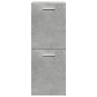 Set Mobili da Bagno 3 pz Grigio Cemento in Legno Multistrato 3324870