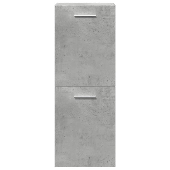 Set Mobili da Bagno 3 pz Grigio Cemento in Legno Multistrato 3324870