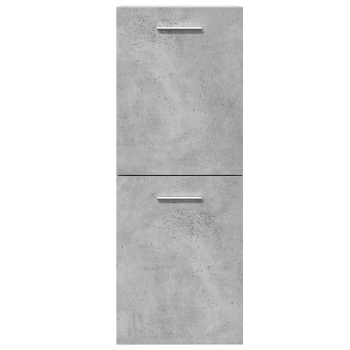 Set Mobili da Bagno 5 pz Grigio Cemento in Legno Multistrato 3324876