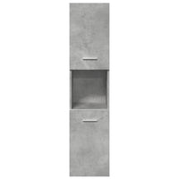 Set Mobili da Bagno 5 pz Grigio Cemento in Legno Multistrato 3324878