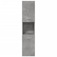Set Mobili da Bagno 4 pz Grigio Cemento in Legno Multistrato 3324881