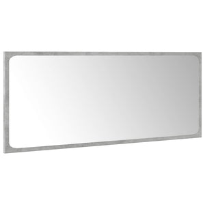 Set Mobili da Bagno 4 pz Grigio Cemento in Legno Multistrato 3324884