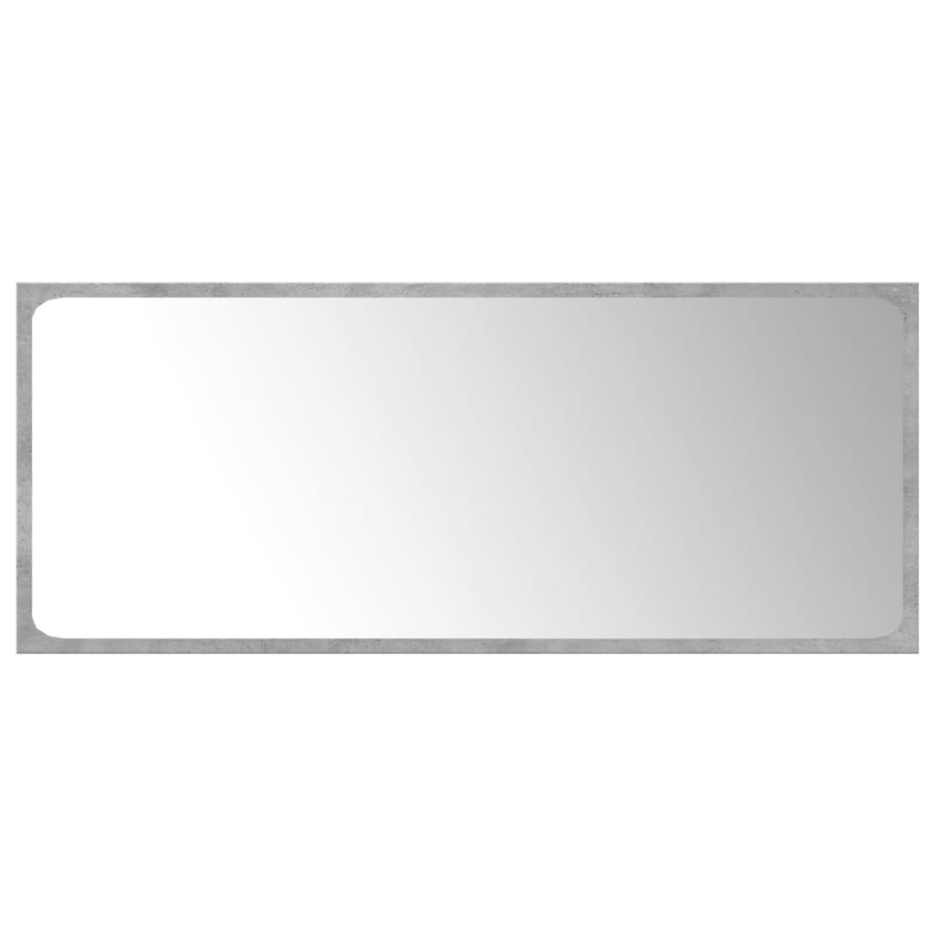 Set Mobili da Bagno 4 pz Grigio Cemento in Legno Multistrato