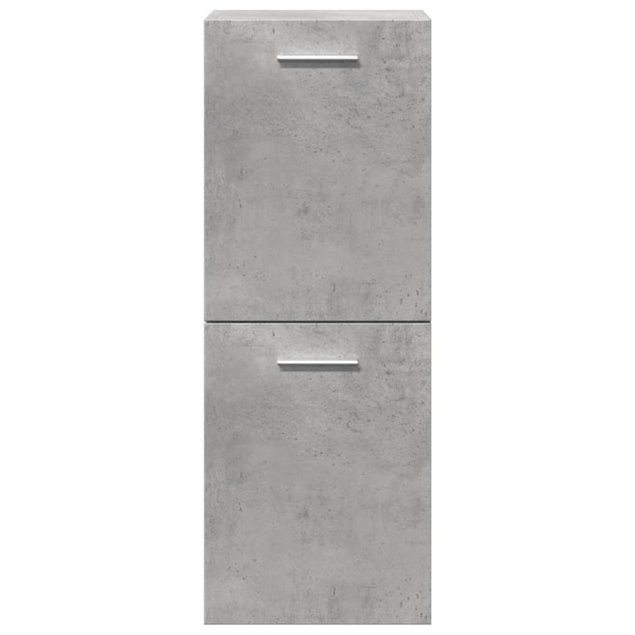 Set Mobili da Bagno 4 pz Grigio Cemento in Legno Multistrato 3324884