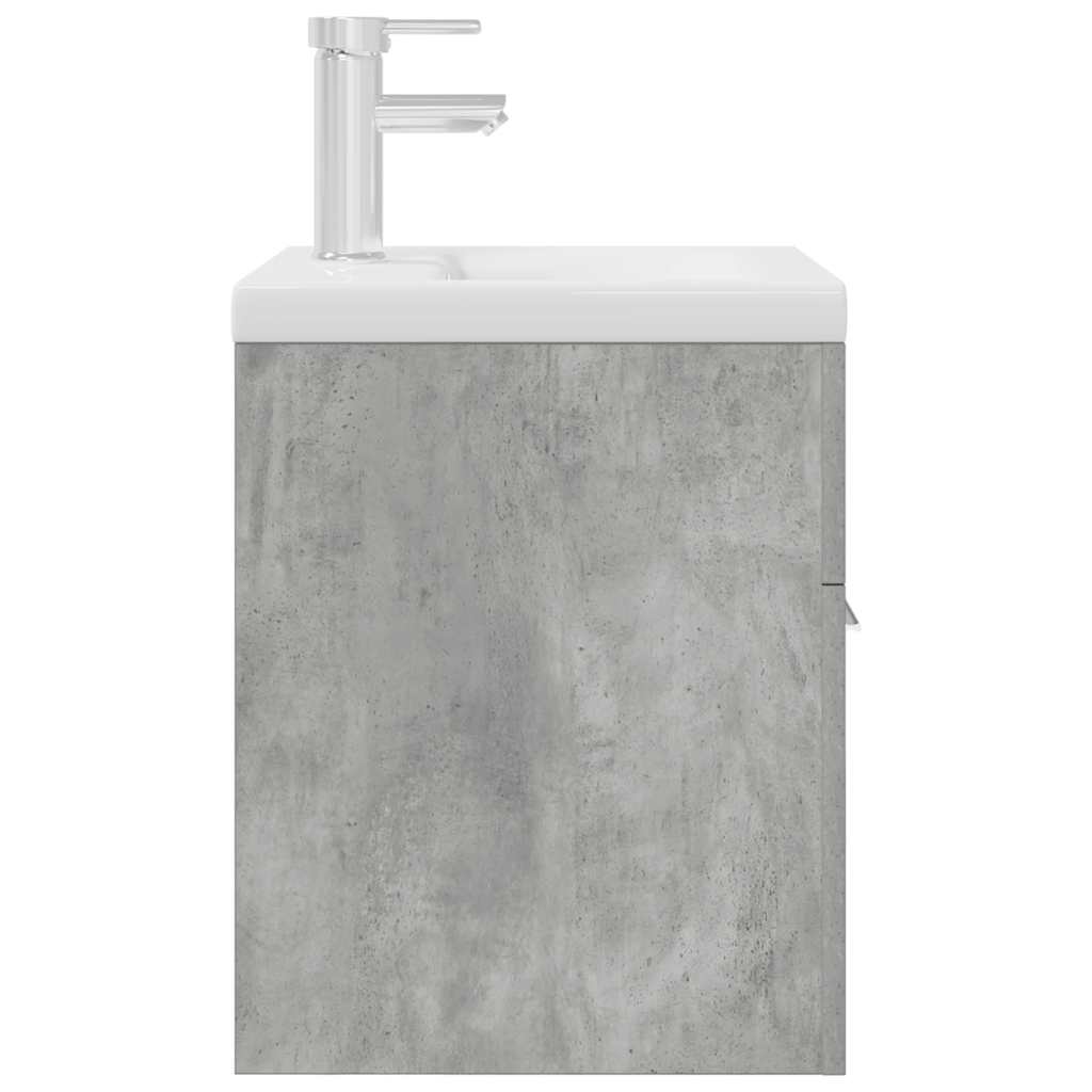 Mobile da Bagno con Lavabo Integrato e Rubinetto Grigio Cemento 3324888